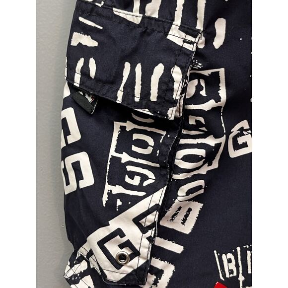 Big‎ Dogs Swim Trunks Mens 2X Mesh Drawstring Pockets All Over Print Pockets - Picture 8 of 10